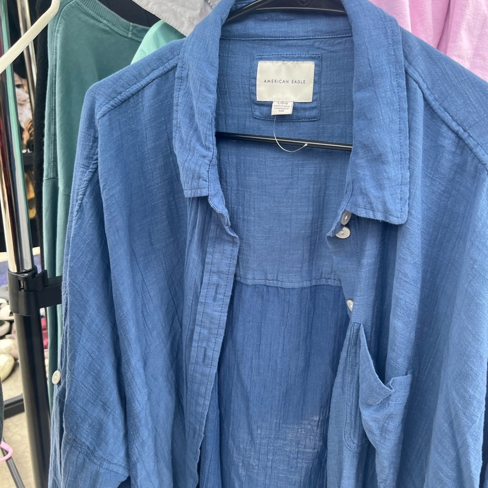 American Eagle Blue Long Sleeve